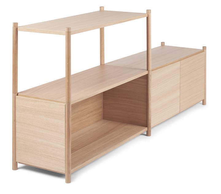 Sceene bookcase D, Licht eikenhout Gejst