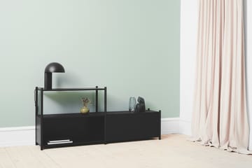 Sceene bookcase D - Zwartgebeitst eikenhout - Gejst