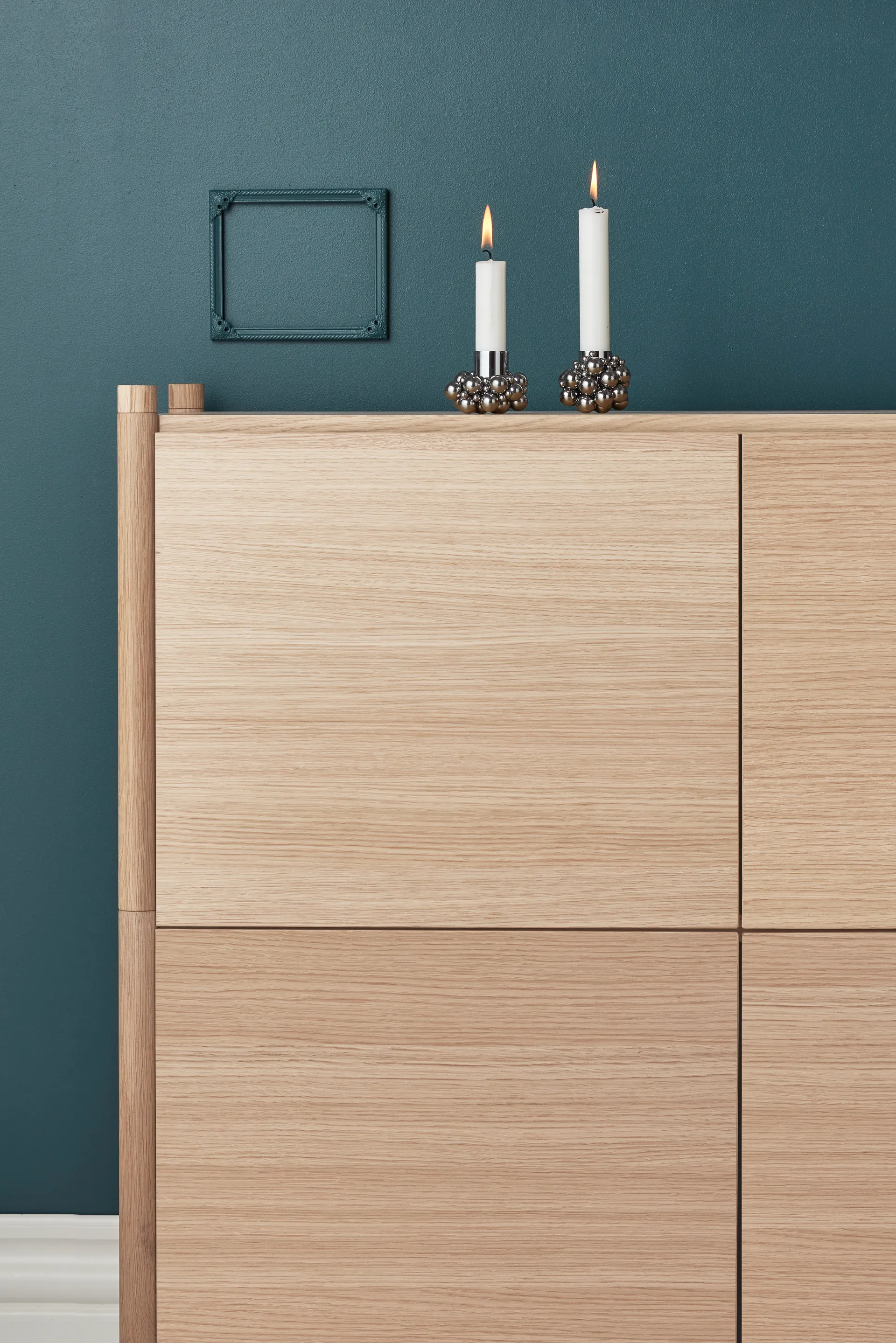 Sceene bookcase E, Licht eikenhout Gejst