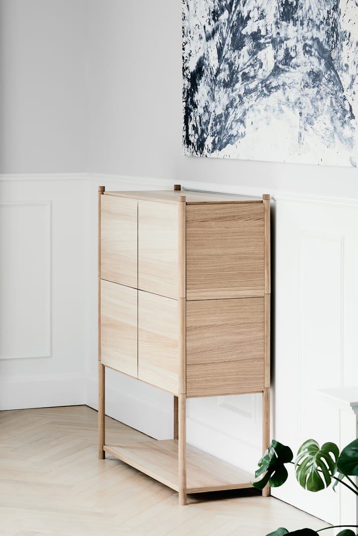 Sceene bookcase E, Licht eikenhout Gejst