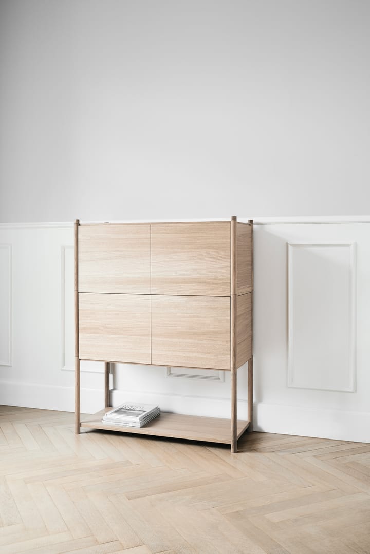 Sceene bookcase E, Licht eikenhout Gejst
