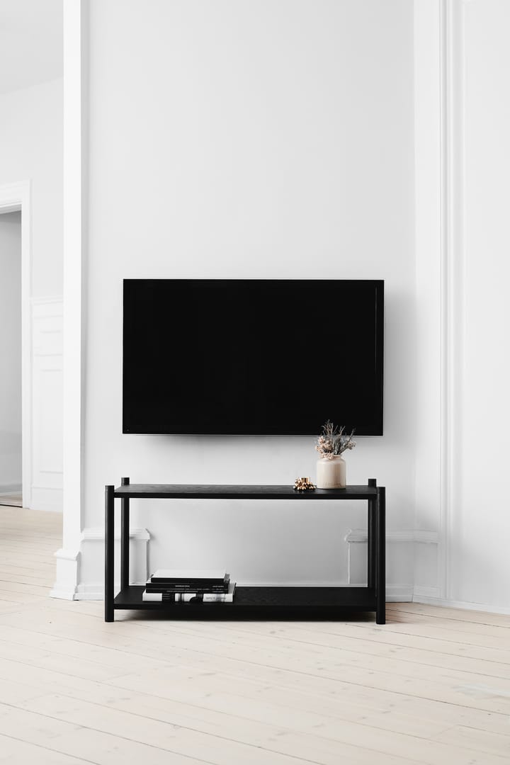 Sceene bookcase F, Zwartgebeitst eikenhout Gejst