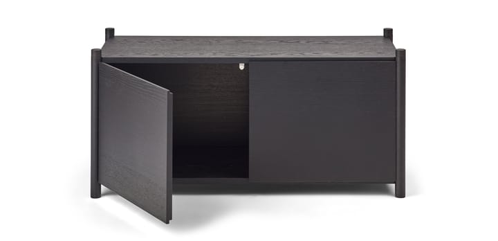 Sceene bookcase G, Zwartgebeitst eikenhout Gejst