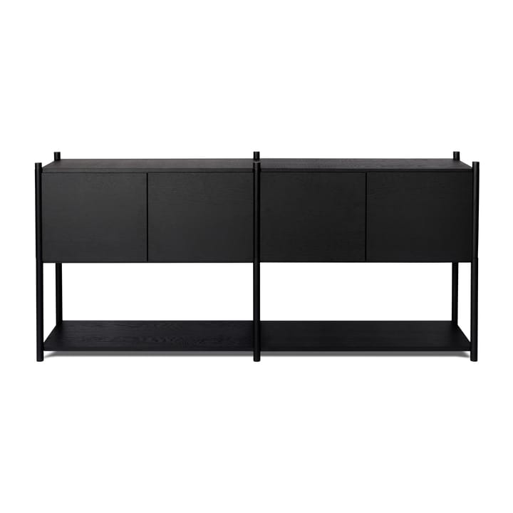 Sceene bookcase H - Zwartgebeitst eikenhout - Gejst