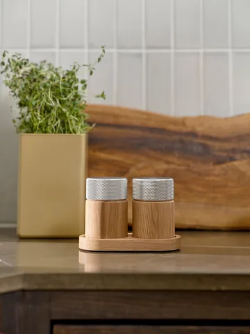 Sina zout- en pepermolen 6 cm - Eik-staal - Gejst