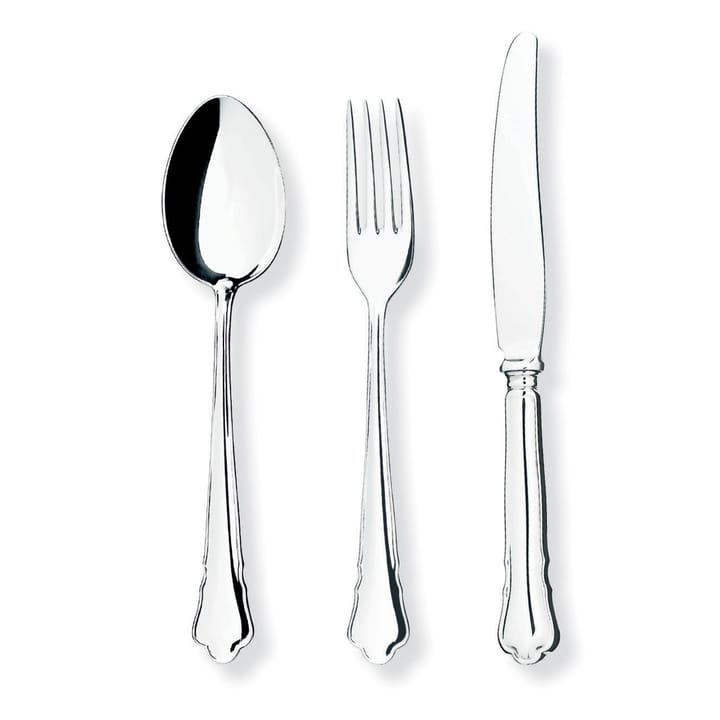 Chippendale dinervork zilver, 20,1 cm Gense