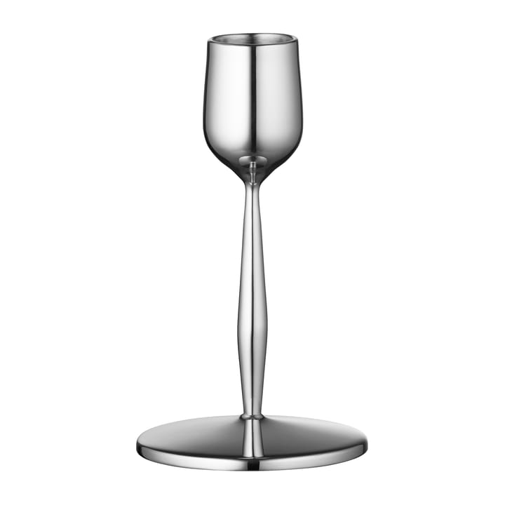 Dorotea kandelaar 12 cm - Glanzend staal - Gense