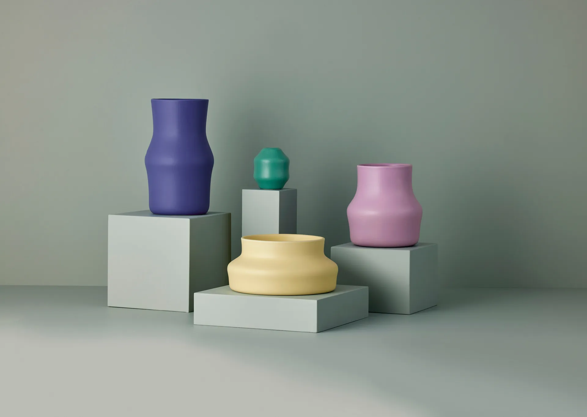 Dorotea vaas 17x28 cm, Iris blue Gense