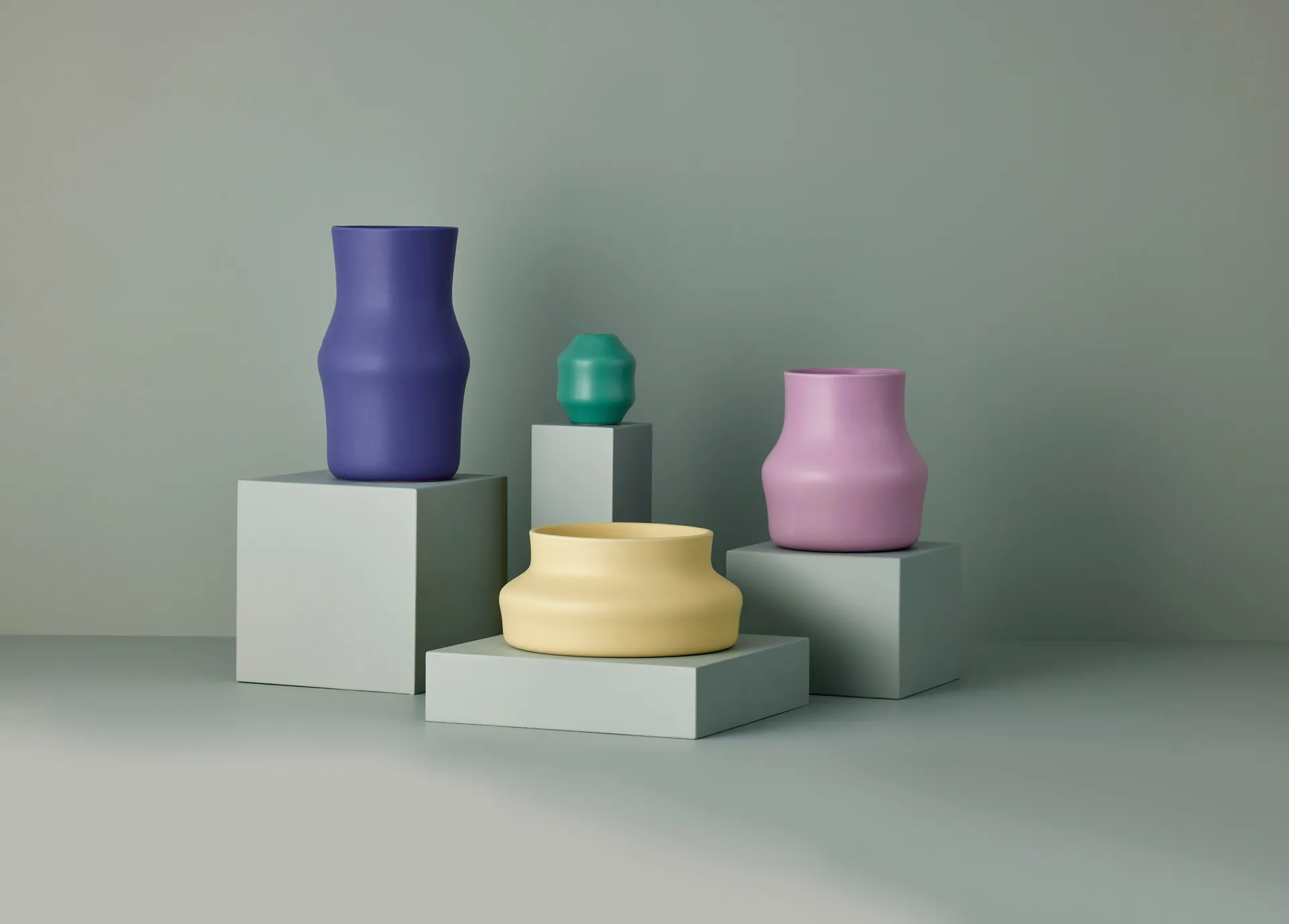 Dorotea vaas 9x10 cm, Sea green Gense