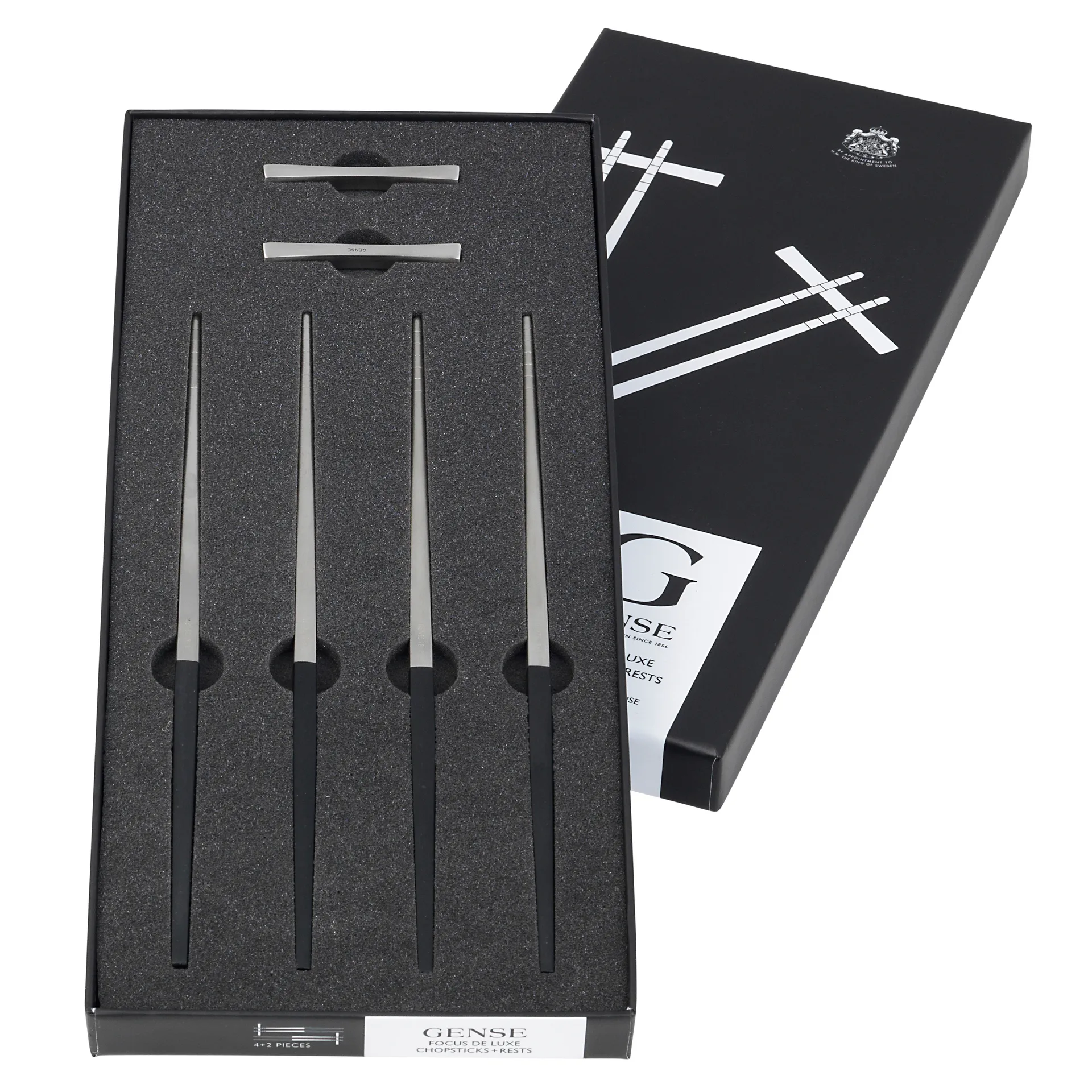 Focus de Luxe chopsticks 4+2, roestvrij staal Gense