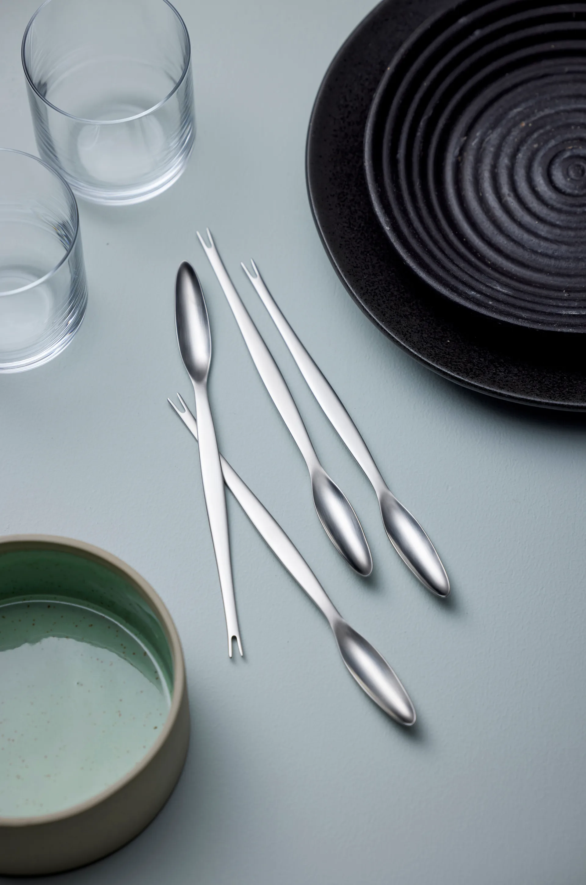 Folke Steel kreeftvork, roestvrij staal 4-pack Gense