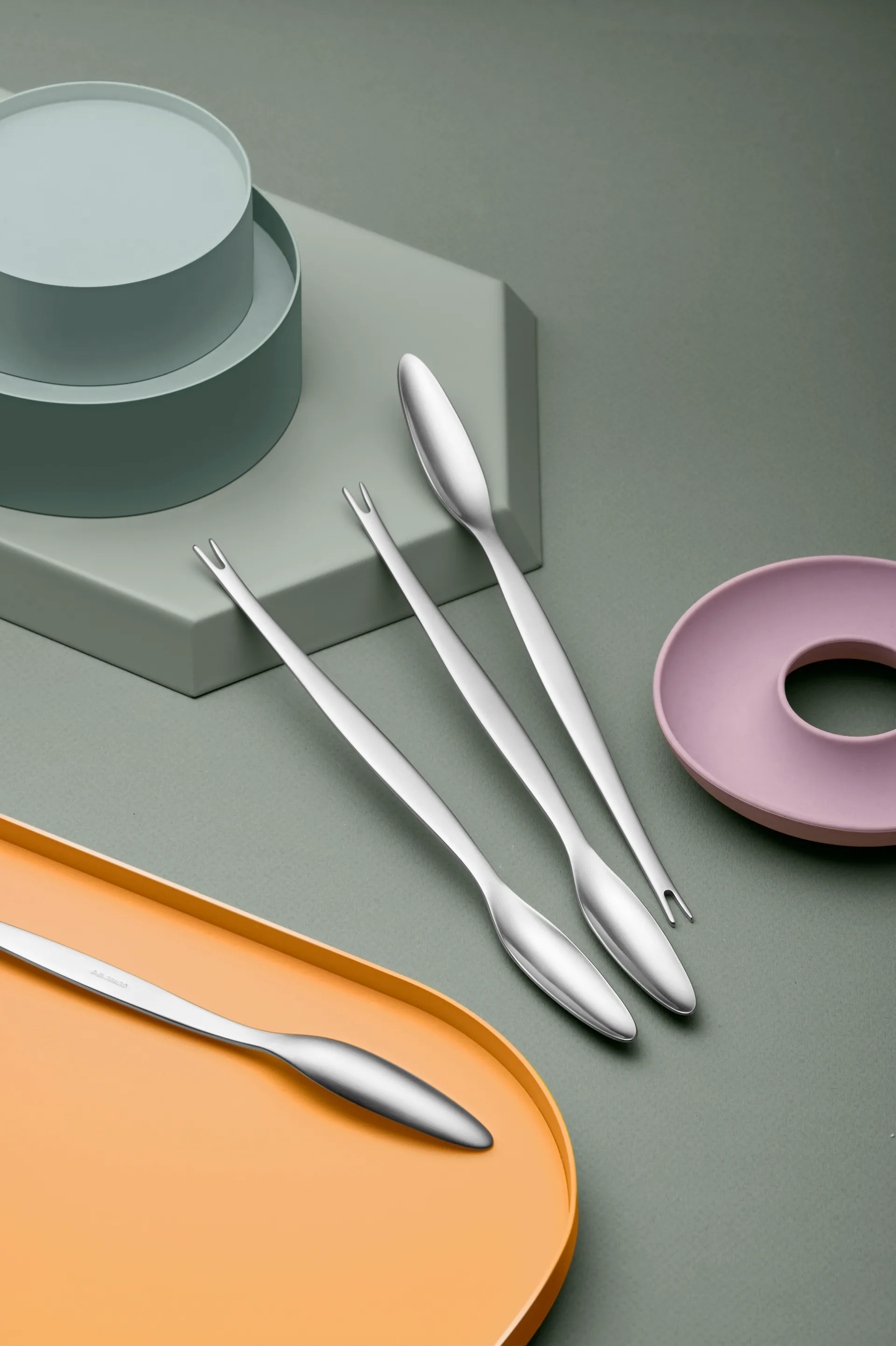 Folke Steel kreeftvork, roestvrij staal 4-pack Gense