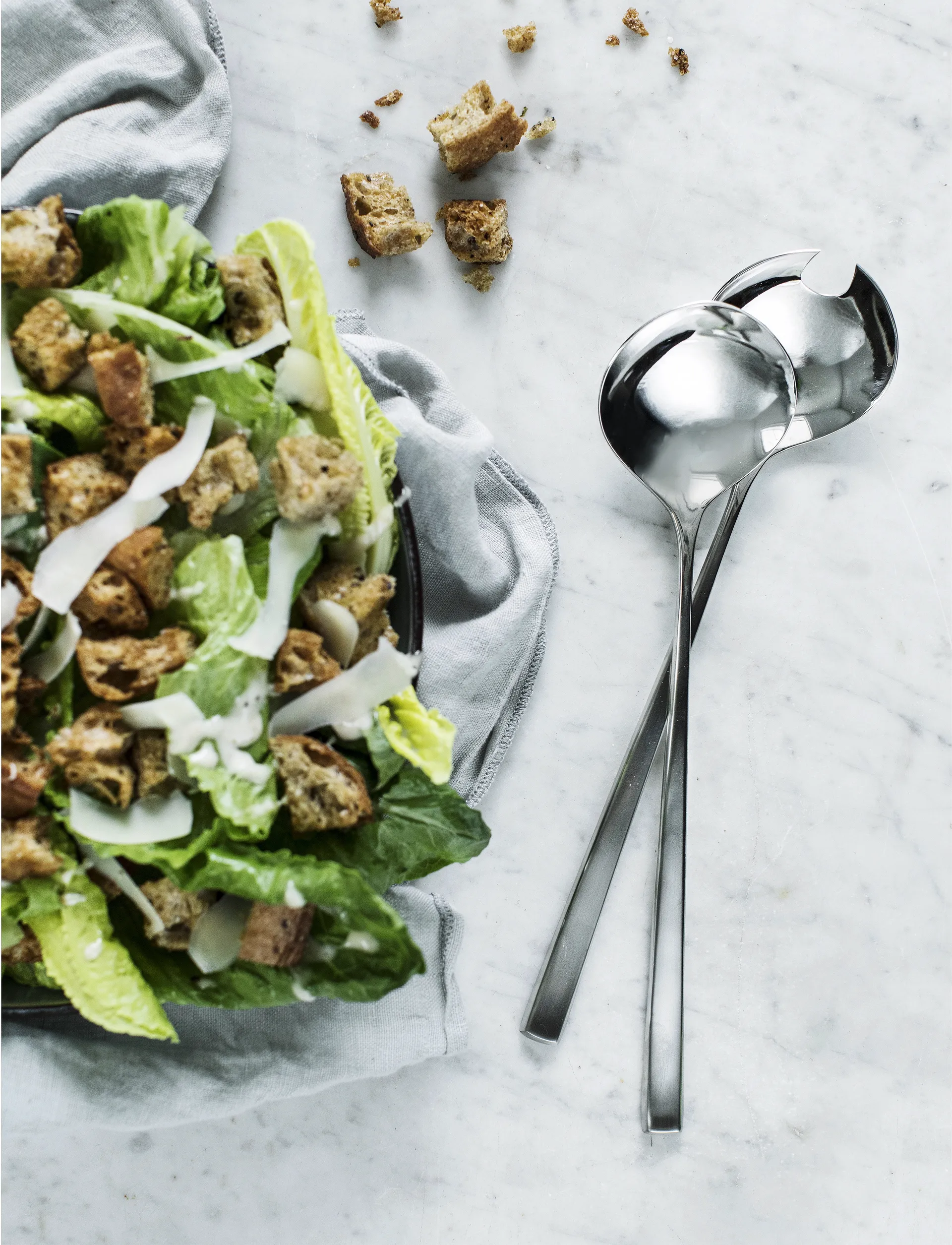 Fuga saladebestek, Roestvrij staal Gense