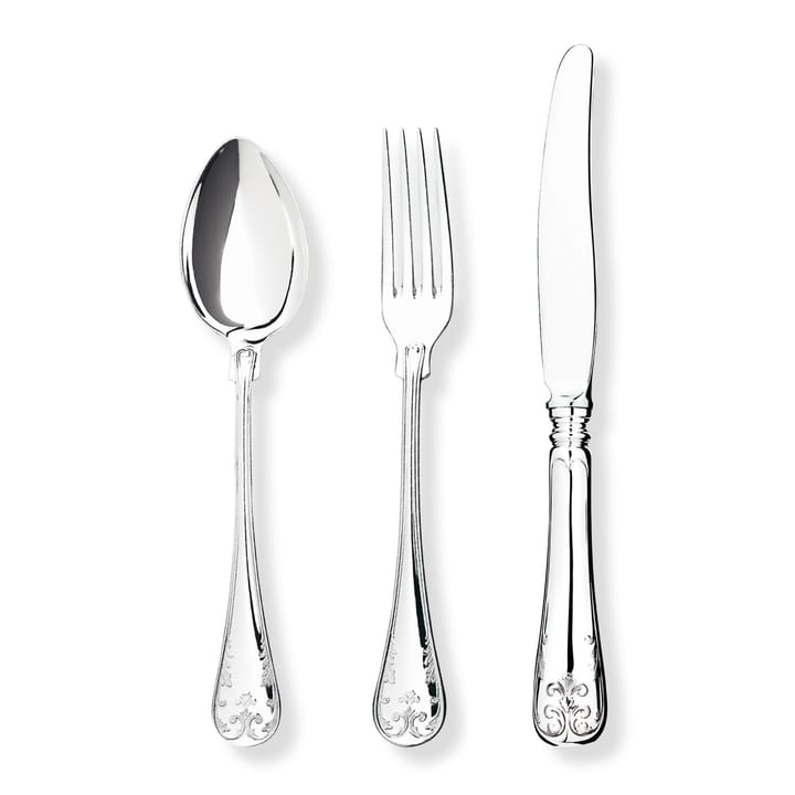 Gammal Fransk dinervork verzilverd, 20 cm Gense