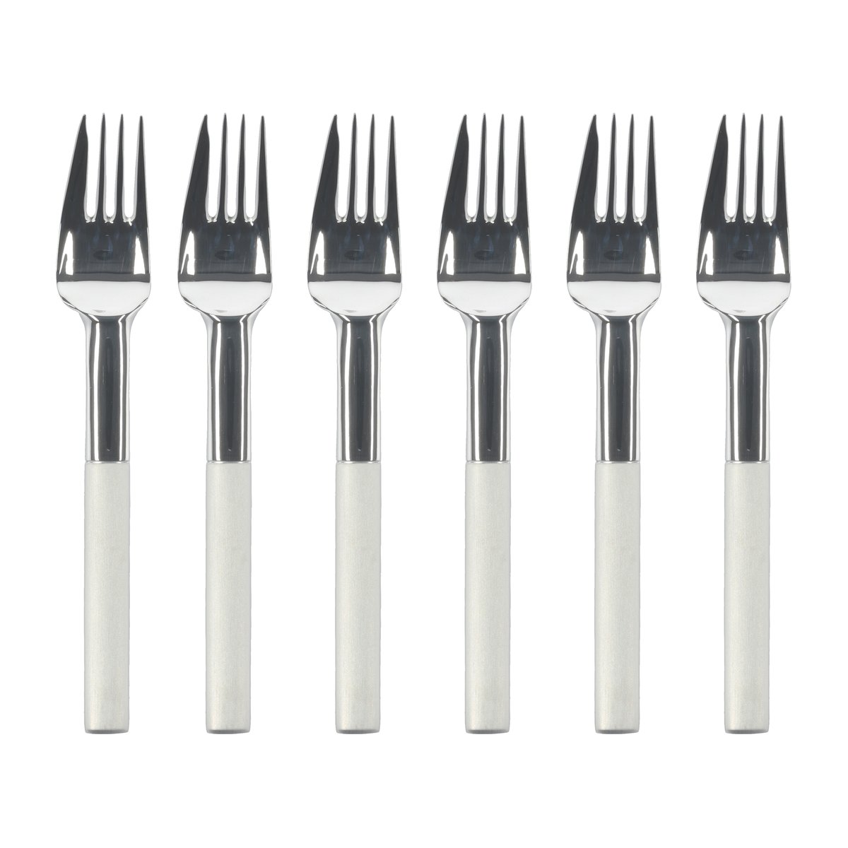 Gense Nobel taartvorkje 6-pack Roestvrij staal | Scandinavisch Interieur | Dessertbestek | Zilverkleurig