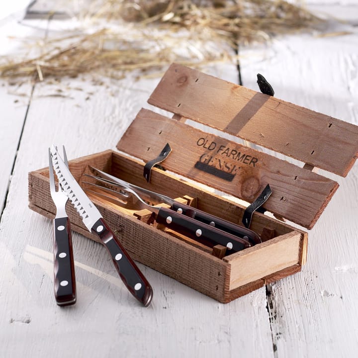 Old Farmer bestek, Steak bestek 4 stuks Gense