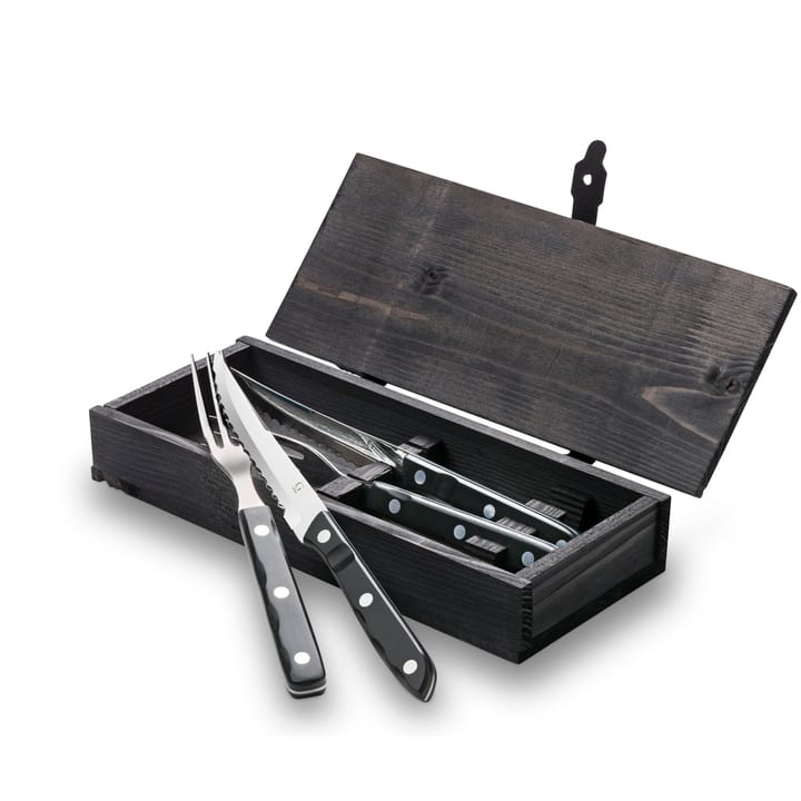 Old Farmer bestek zwart, set 4 stuks Gense
