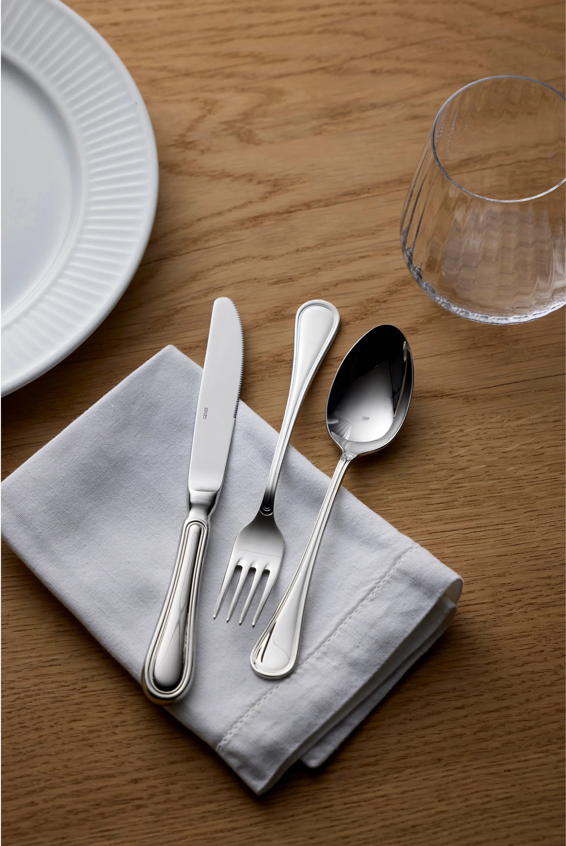 Oxford dessertmes 21 cm, Glanzend staal Gense