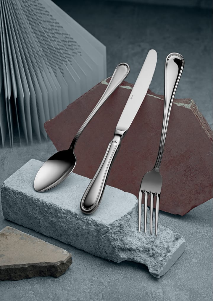 Oxford dinermes 24 cm, Glanzend staal Gense