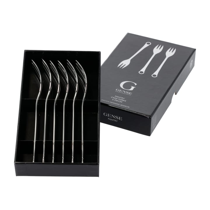 Pantry taartvorkje 6-pack, Roestvrij staal Gense
