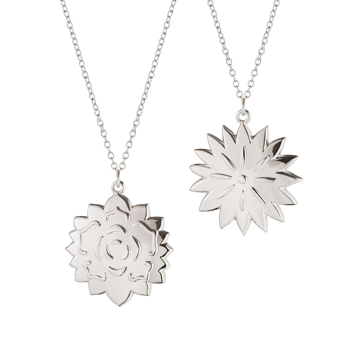 2020 decoratieset Ice Dianthus en Ice Rosette - Palladium-geplateerd - Georg Jensen