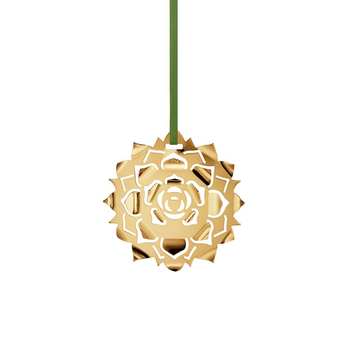 2020 Ice Rosette kersthanger - Verguld - Georg Jensen