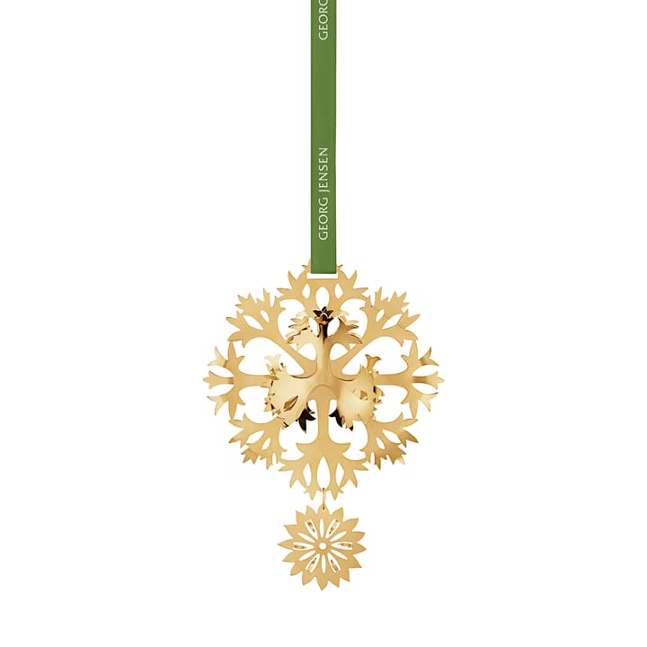 2020 kersthanger Ice Flower - Verguld - Georg Jensen