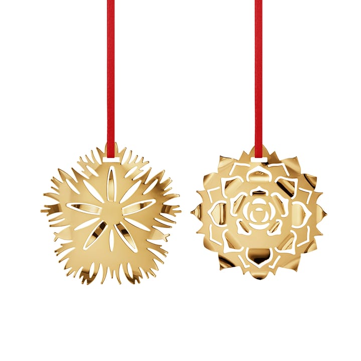 2020 set Ice Dianthus en Ice Rosette - Verguld - Georg Jensen