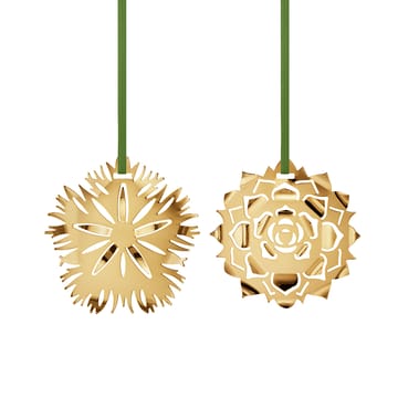 2020 set Ice Dianthus en Ice Rosette - Verguld - Georg Jensen