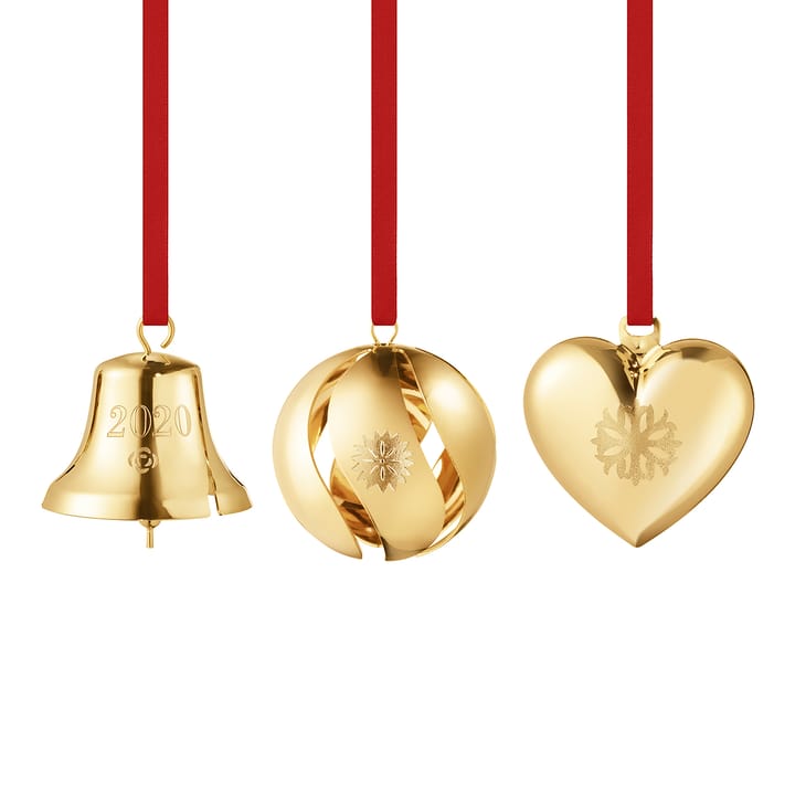 2020 set met hart, bel en bal - Verguld - Georg Jensen
