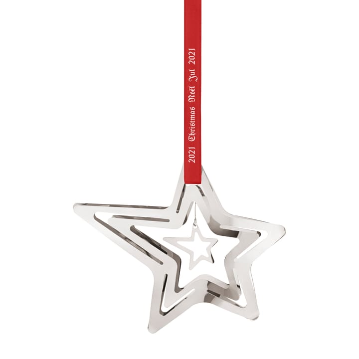 2021 Shooting Star kersthanger, Palladium geplateerd Georg Jensen