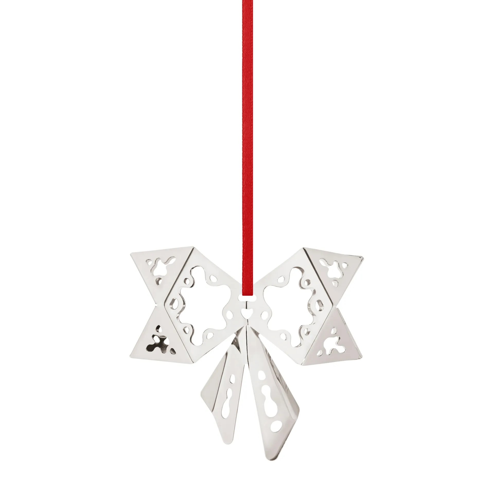2022 Bow kersthanger, geplateerd palladium Georg Jensen