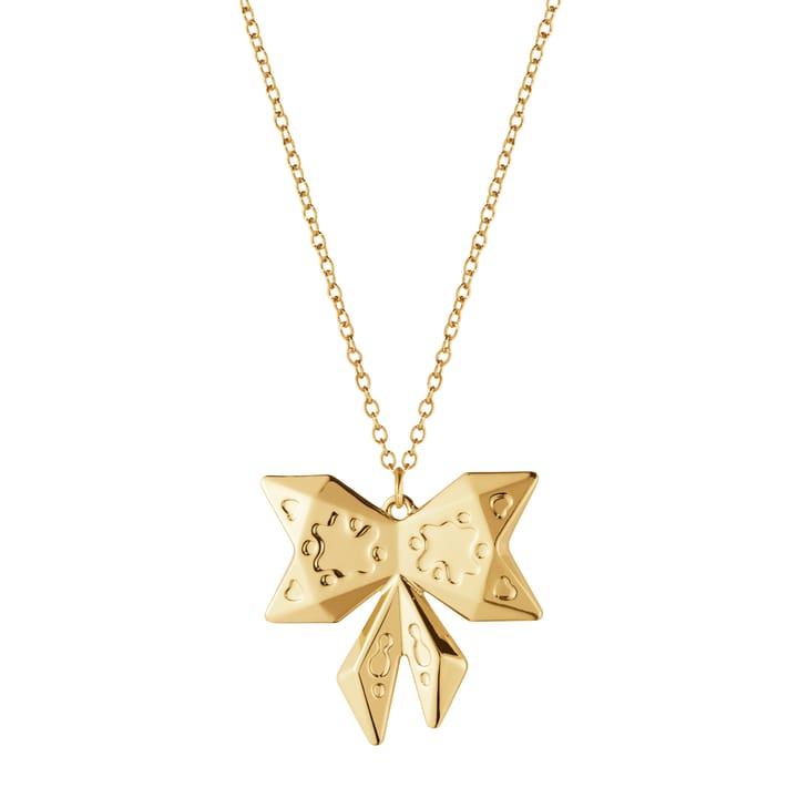 2022 Bow kersthanger met ketting - verguld - Georg Jensen