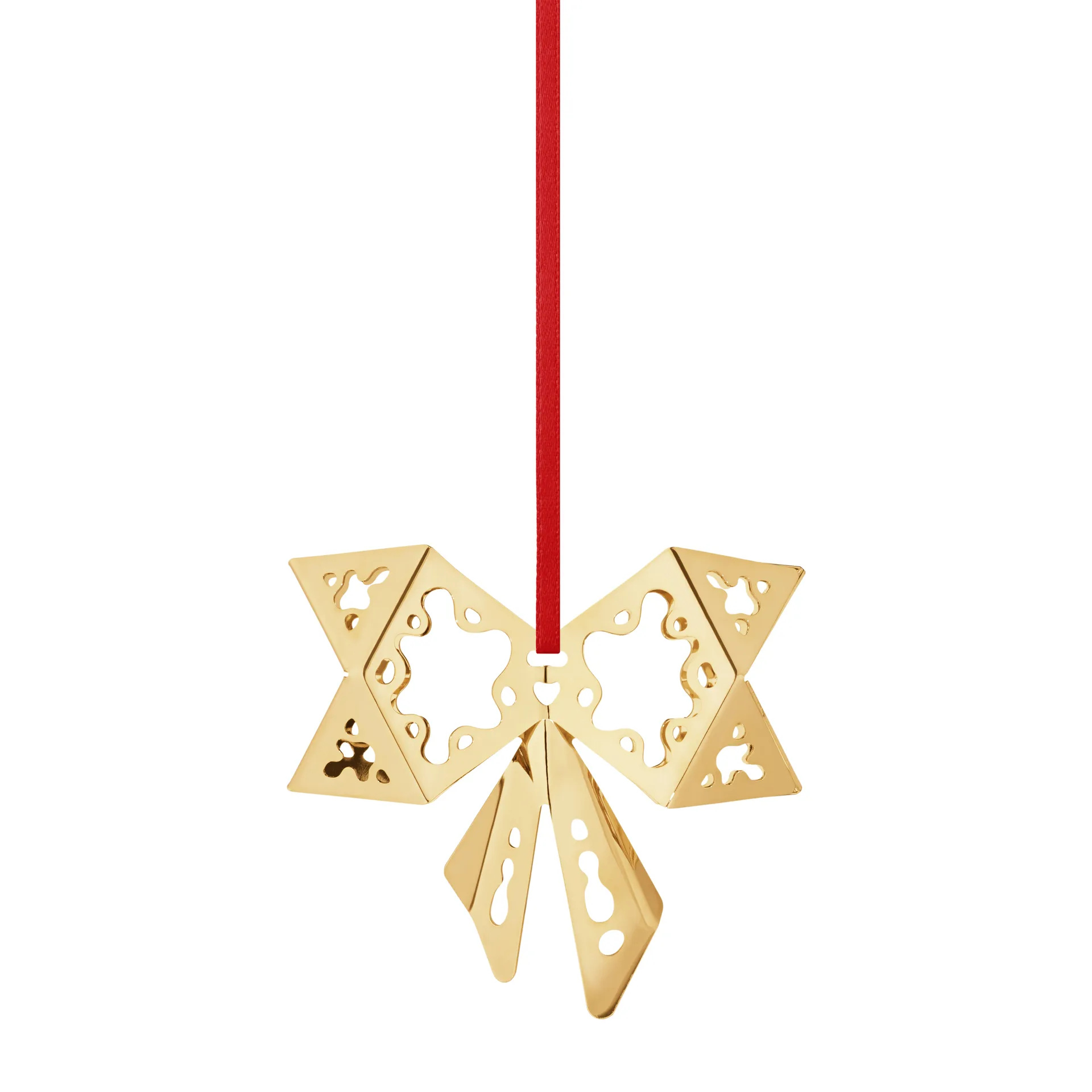 2022 Bow kersthanger, verguld Georg Jensen