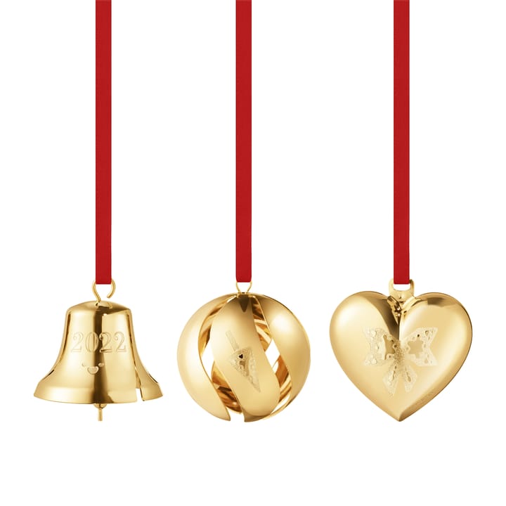 2022 cadeauset van het jaar 3-delig - verguld - Georg Jensen