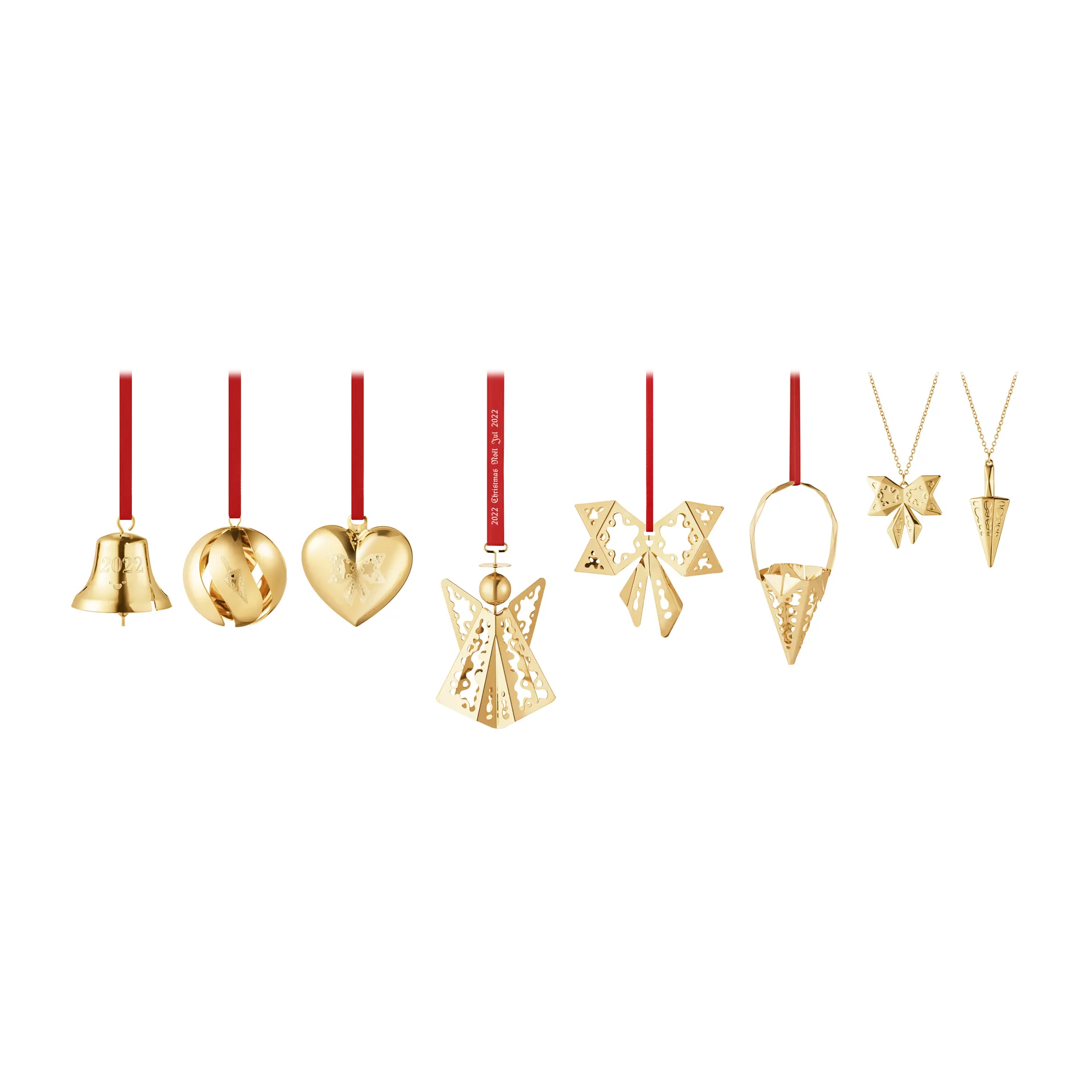 2022 cadeauset van het jaar 8-delig, verguld Georg Jensen