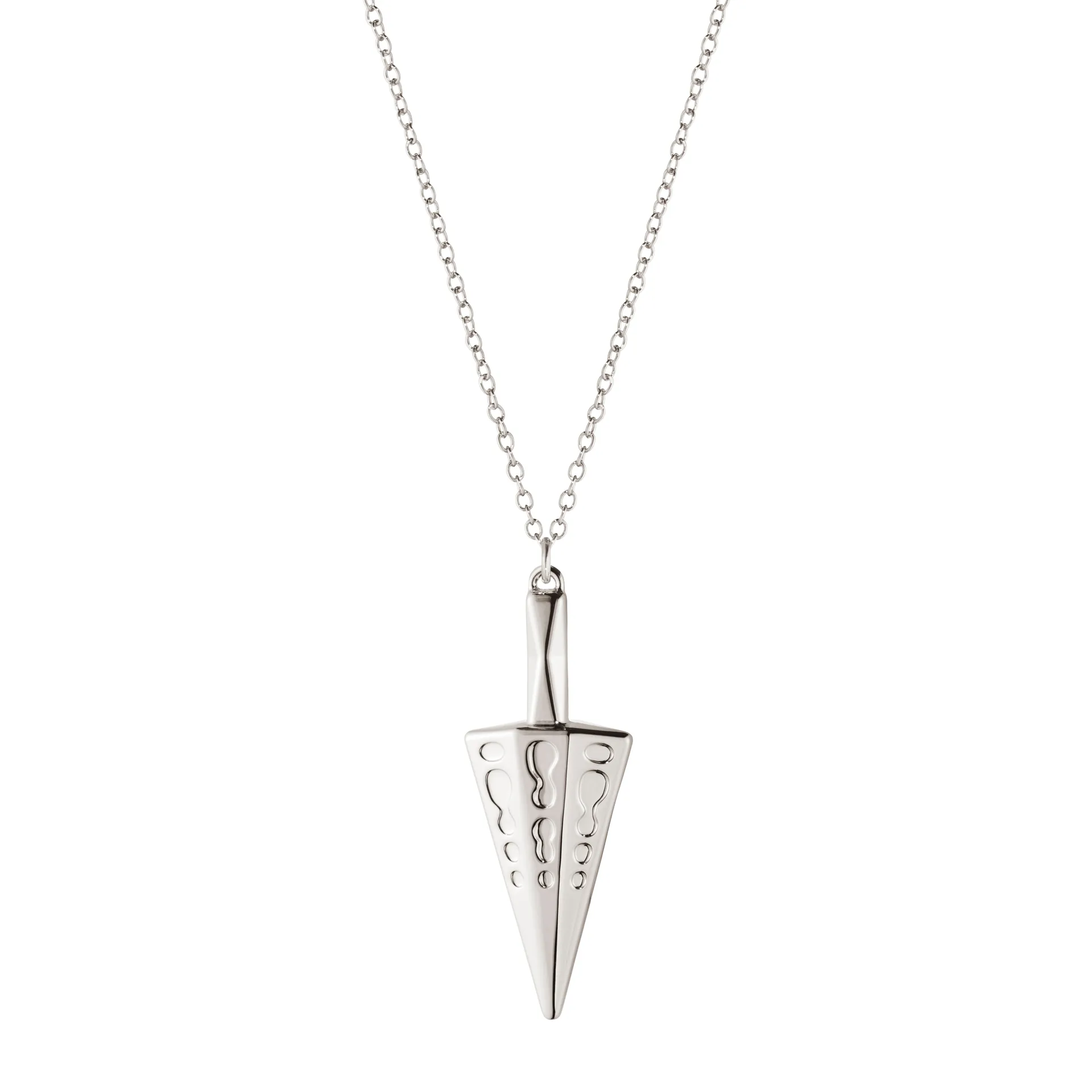 2022 Cone kersthanger met ketting, geplateerd palladium Georg Jensen