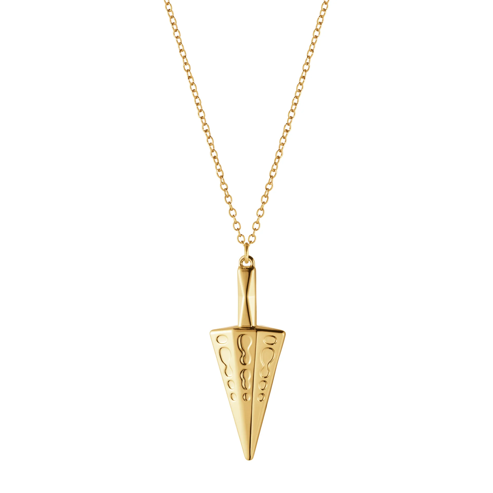 2022 Cone kersthanger met ketting, verguld Georg Jensen