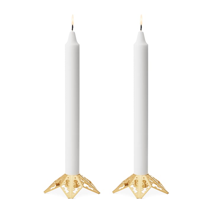 2022 kandelaar van het jaar 2-delig, verguld Georg Jensen