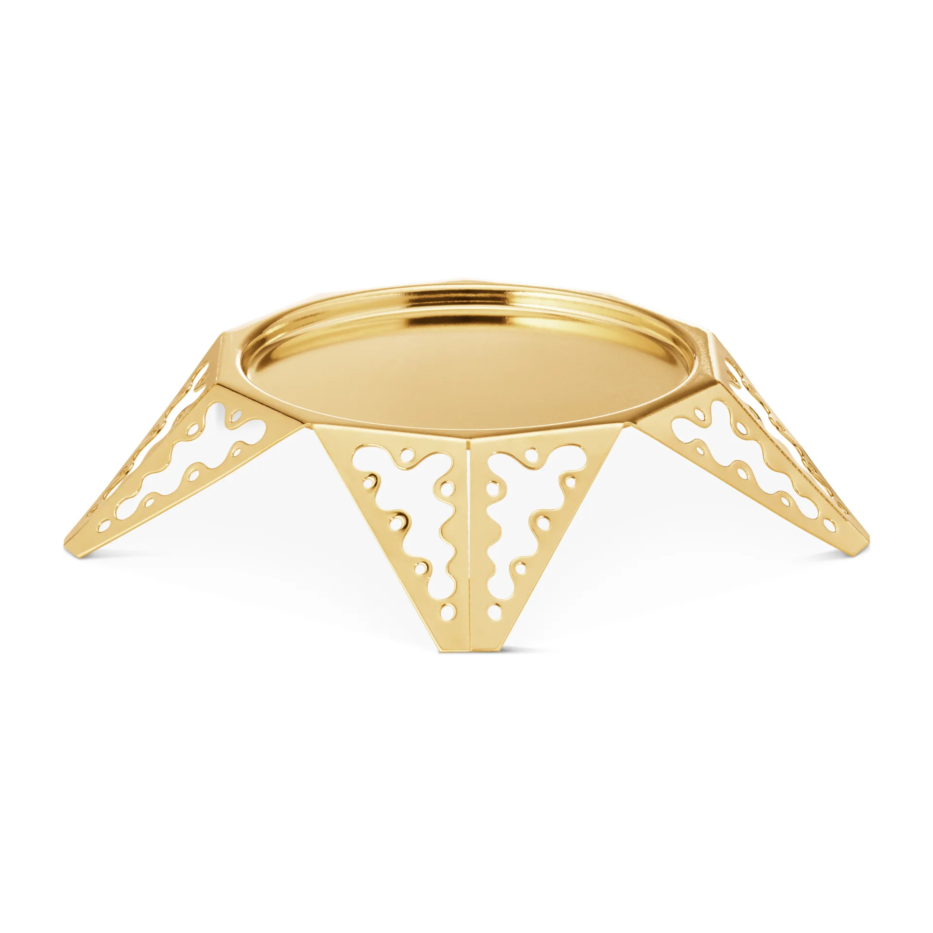 2022 kandelaar van het jaar voor stompkaarsen, verguld Georg Jensen