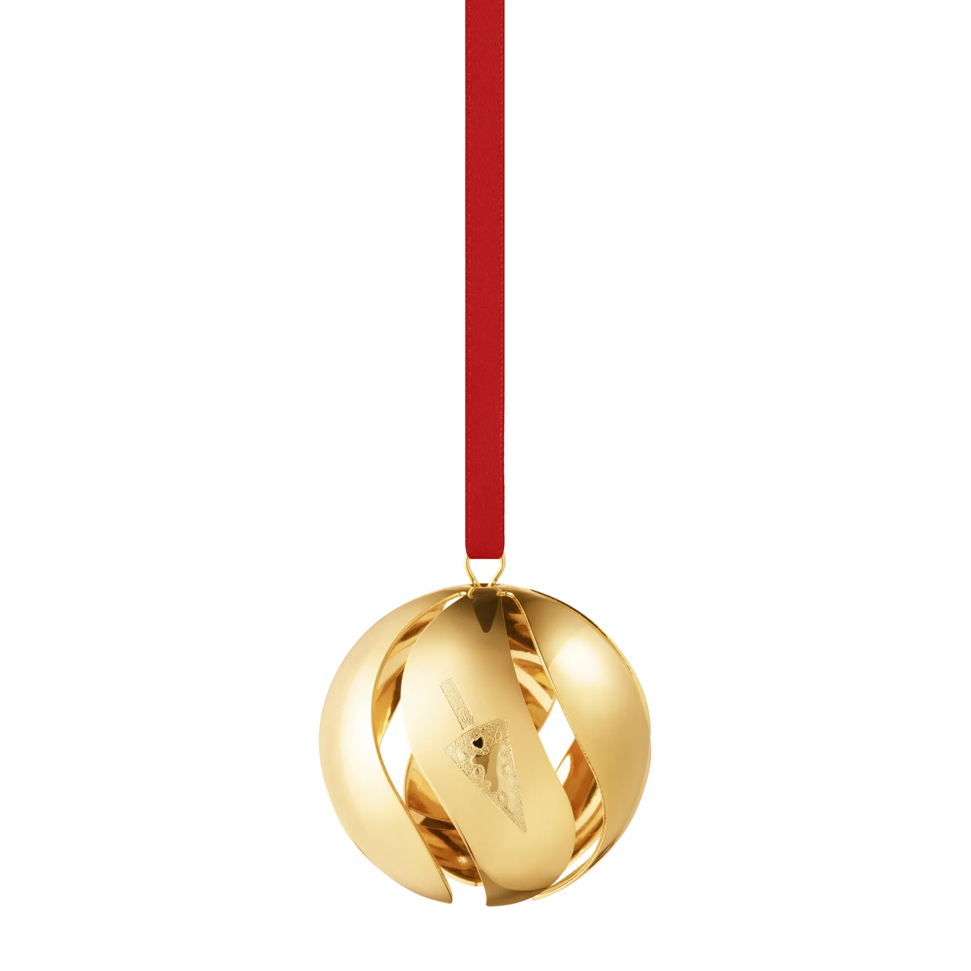 2022 kerstbal van het jaar, verguld Georg Jensen
