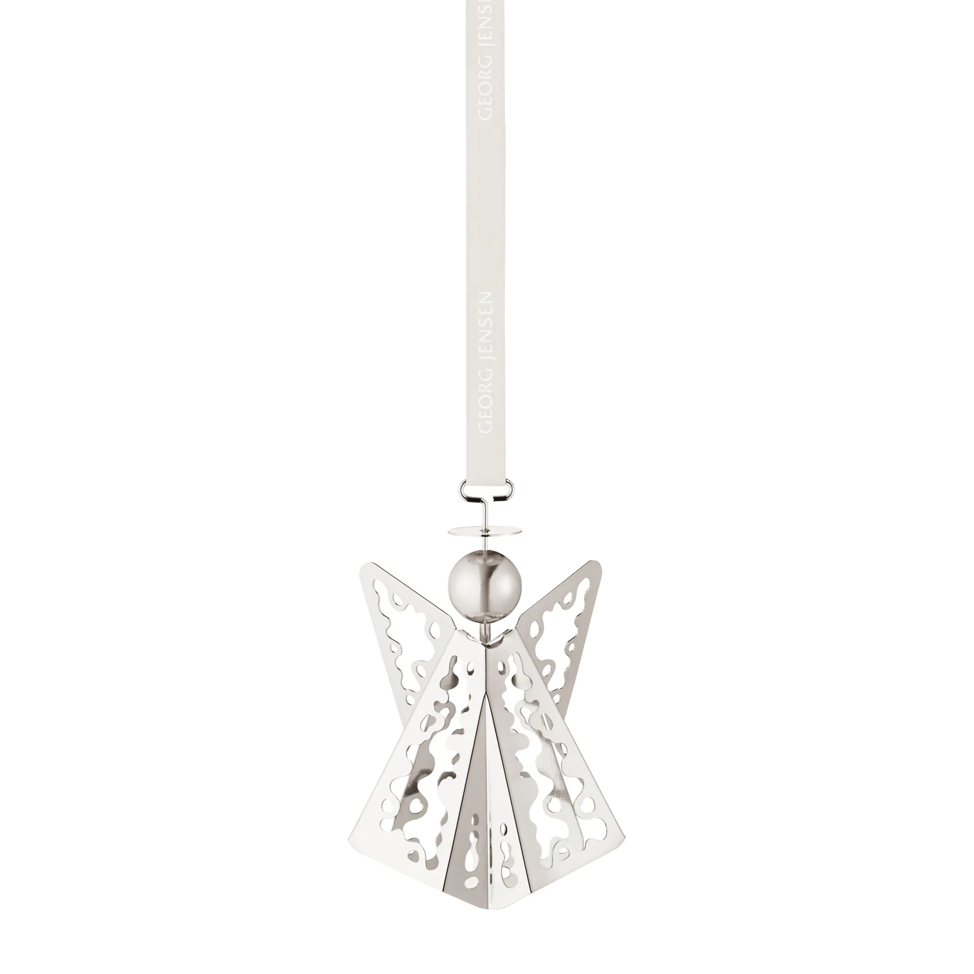 2022 kersthanger engel, geplateerd palladium Georg Jensen