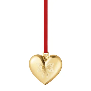 2022 kersthart van het jaar - verguld - Georg Jensen