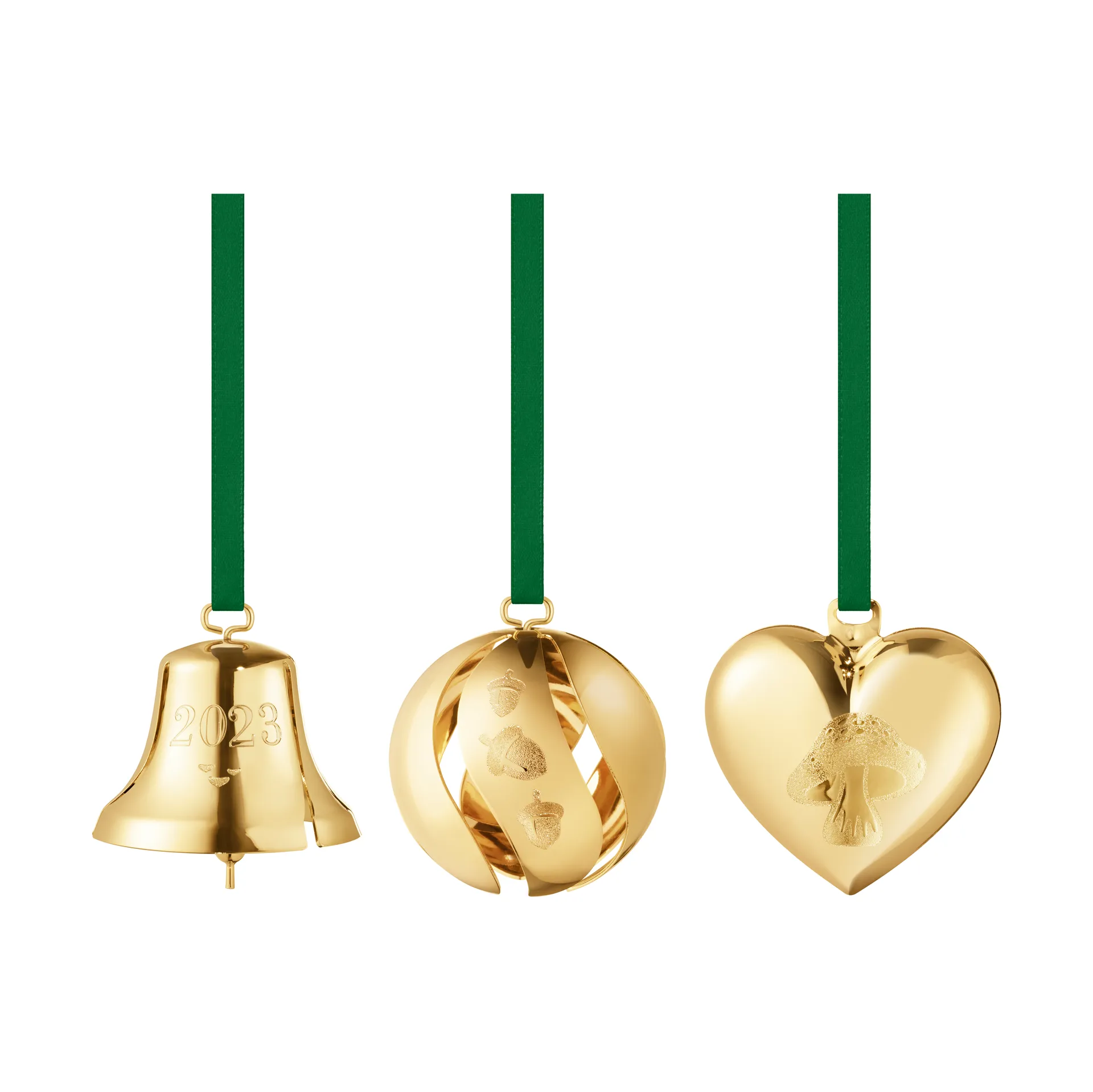 2023 cadeauset van het jaar 3-delig, Verguld Georg Jensen