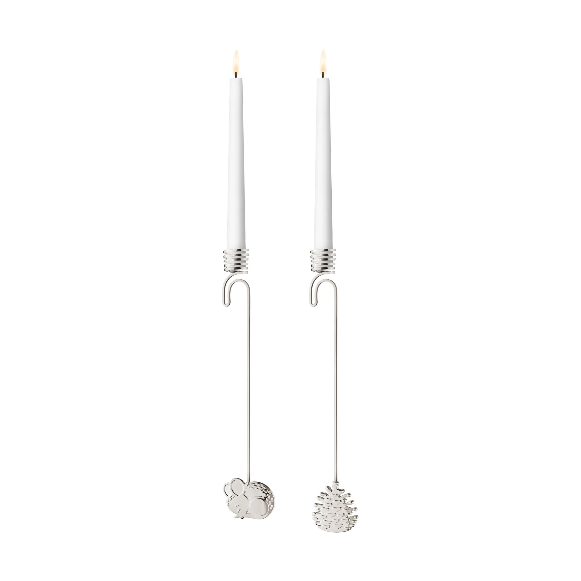 2023 hangende kandelaar van het jaar 2-delig, Geplateerd palladium Georg Jensen