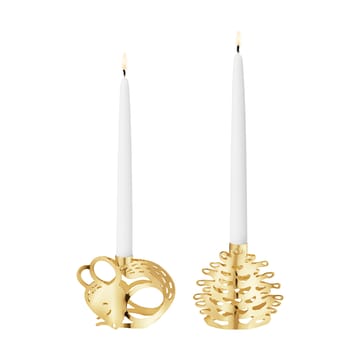 2023 kandelaar van het jaar 2-delig - Verguld - Georg Jensen