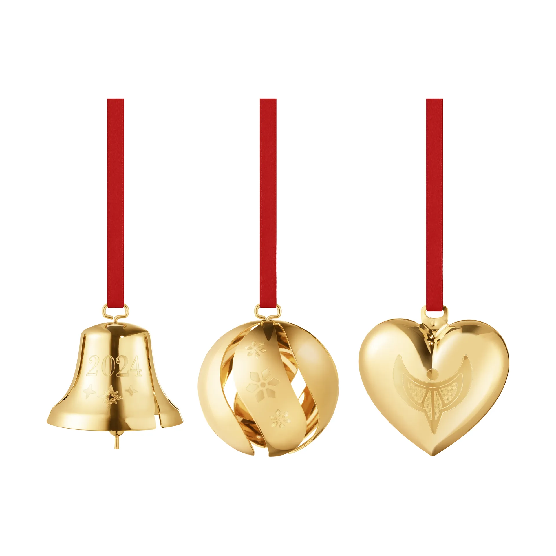 2024 cadeau set 3-delig, Verguld Georg Jensen