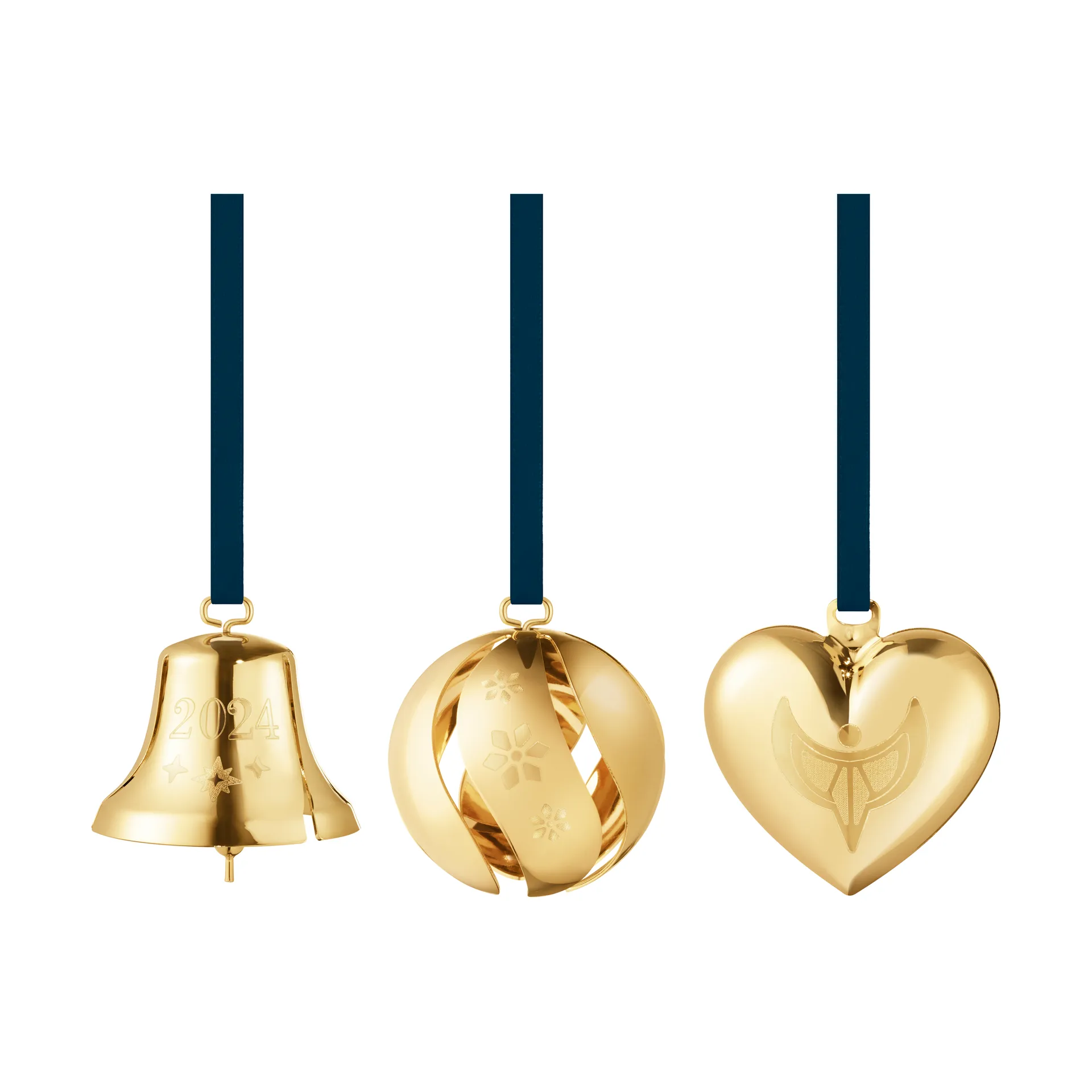 2024 cadeau set 3-delig, Verguld Georg Jensen