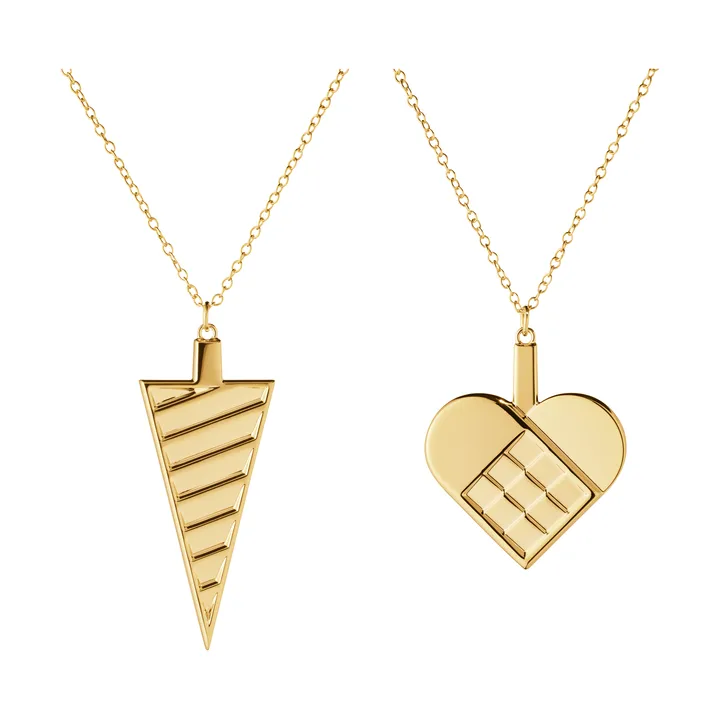 2025 cadeau set kerstdecoratie 2 delen - Goudverguld zinklegering - Georg Jensen