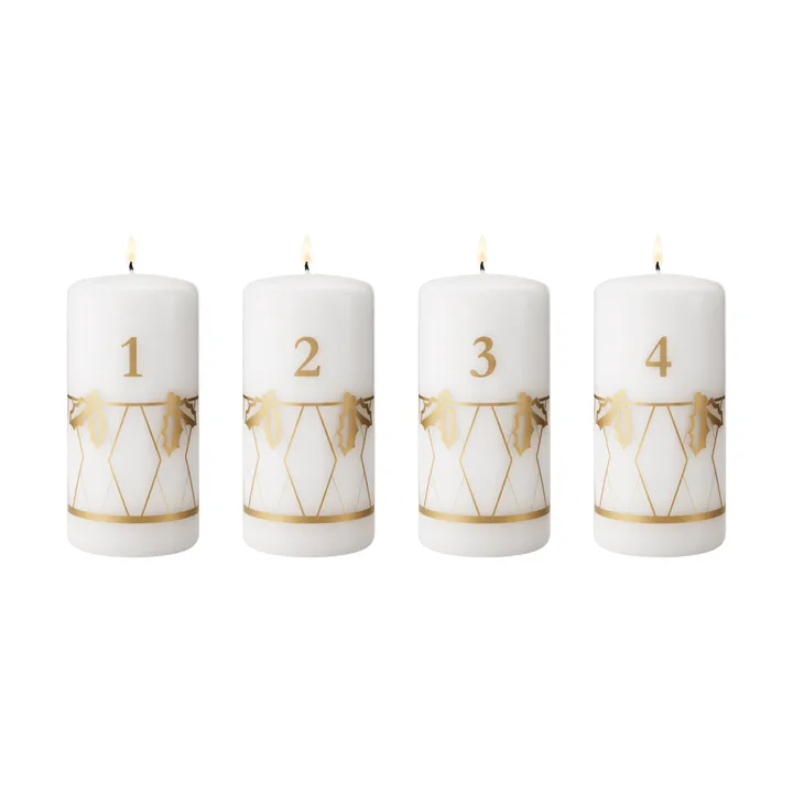 adventslamp 2026 - goudopdruk, 4-delig - Georg Jensen